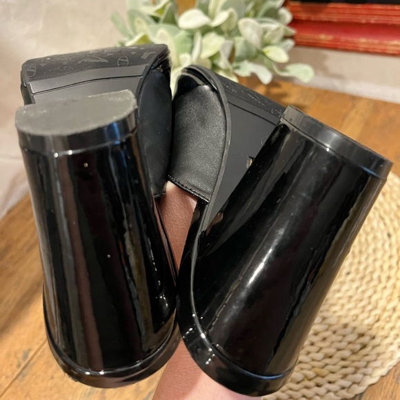 🖤 Noblez Black Patent Slide Heels – Size 39 - Picture 10 of 11